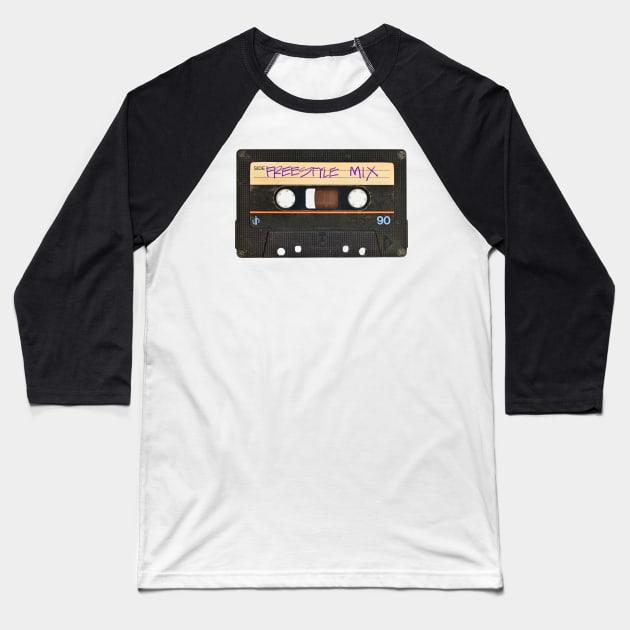 Vintage Freestyle Mix Tape Baseball T-Shirt by JP